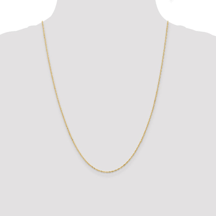Gold 1mm Singapore Chain, 24" - Chain - Design Jewellers Edmonton