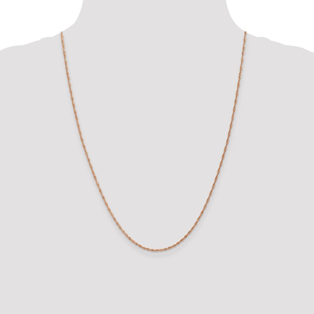 Gold 1mm Singapore Chain, 24
