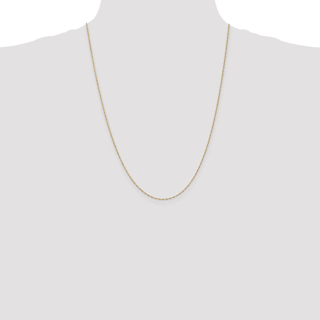 Gold 1mm Singapore Chain, 24
