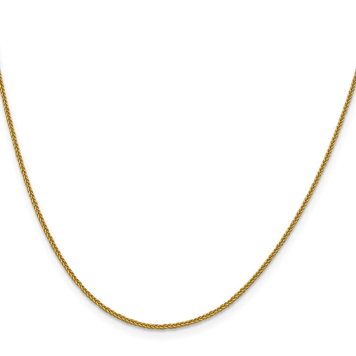 Gold 1mm Spiga (Wheat) Chain, 16" - Chain - Design Jewellers Edmonton