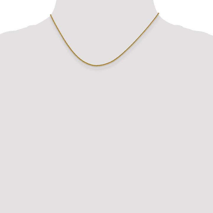 Gold 1mm Spiga (Wheat) Chain, 16" - Chain - Design Jewellers Edmonton