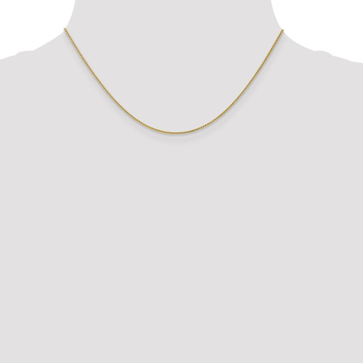 Gold 1mm Spiga (Wheat) Chain, 16" - Chain - Design Jewellers Edmonton