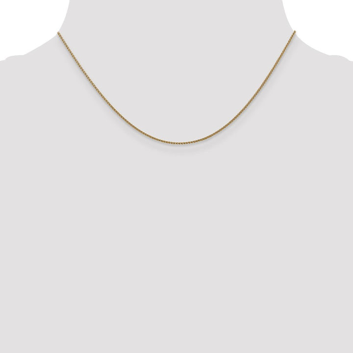 Gold 1mm Spiga (Wheat) Chain, 16" - Chain - Design Jewellers Edmonton
