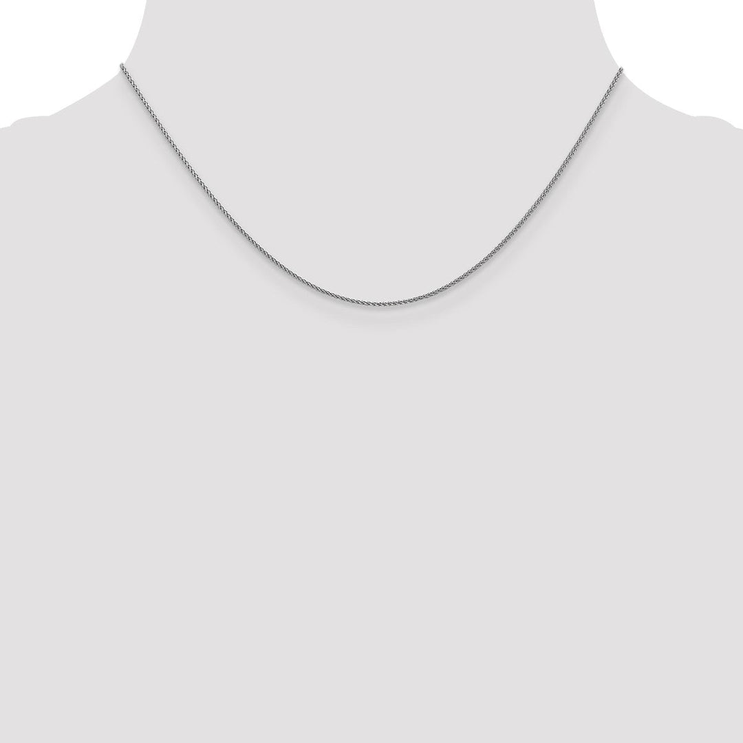 Gold 1mm Spiga (Wheat) Chain, 16