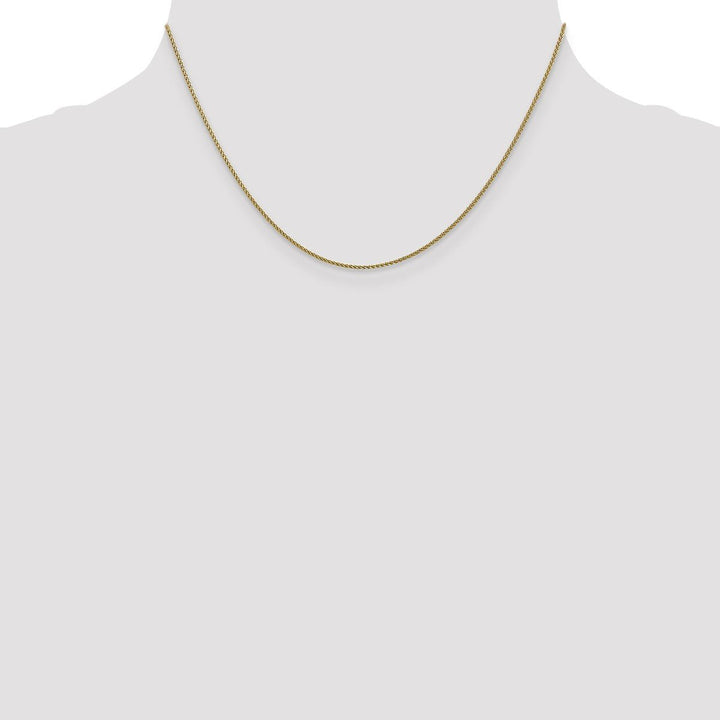 Gold 1mm Spiga (Wheat) Chain, 16" - Chain - Design Jewellers Edmonton