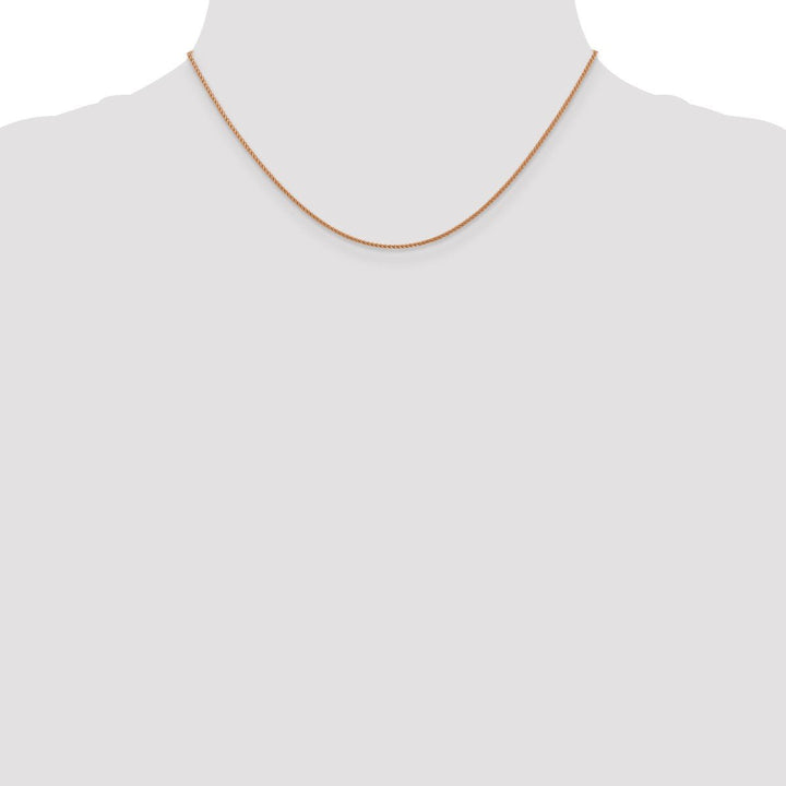 Gold 1mm Spiga (Wheat) Chain, 16" - Chain - Design Jewellers Edmonton