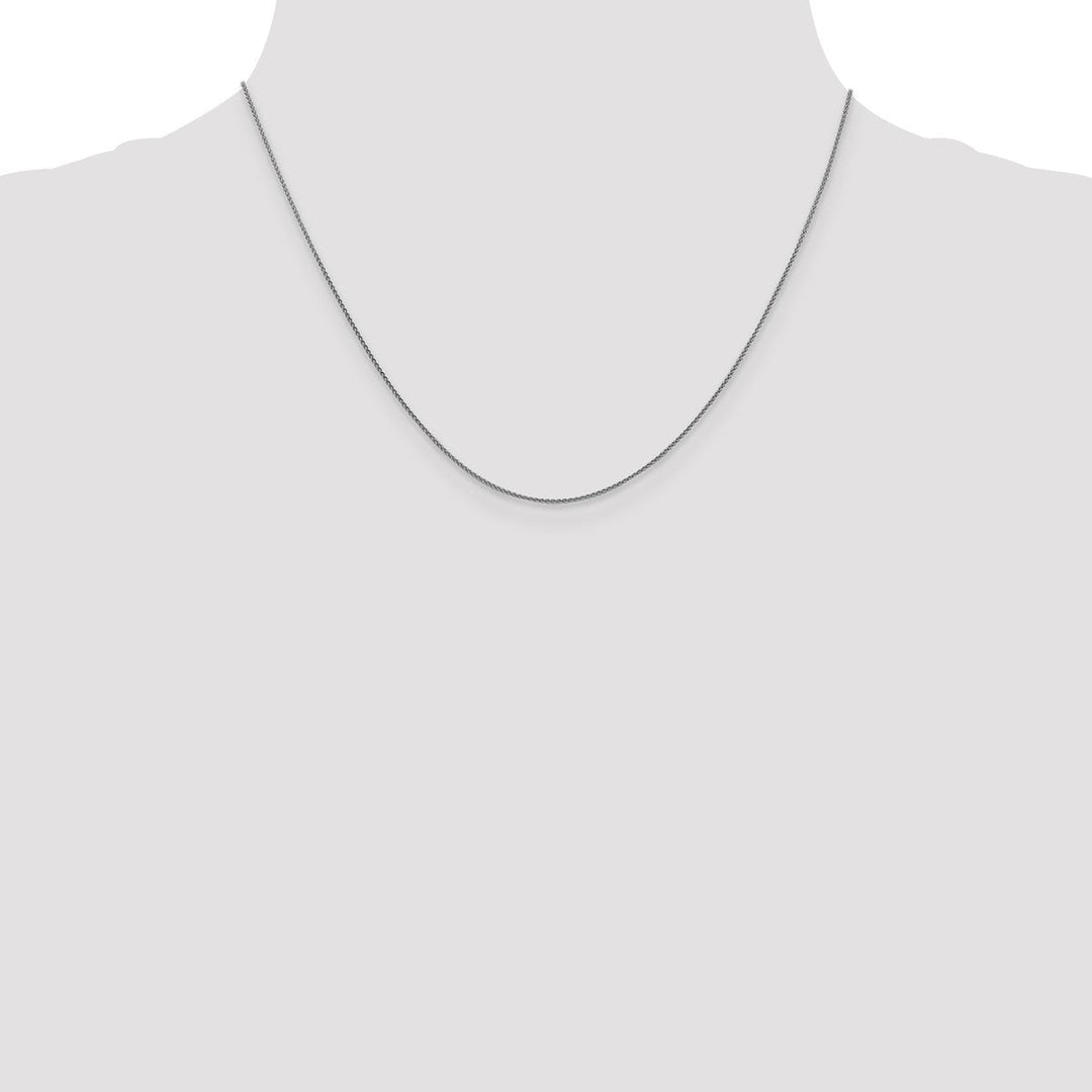 Gold 1mm Spiga (Wheat) Chain, 18
