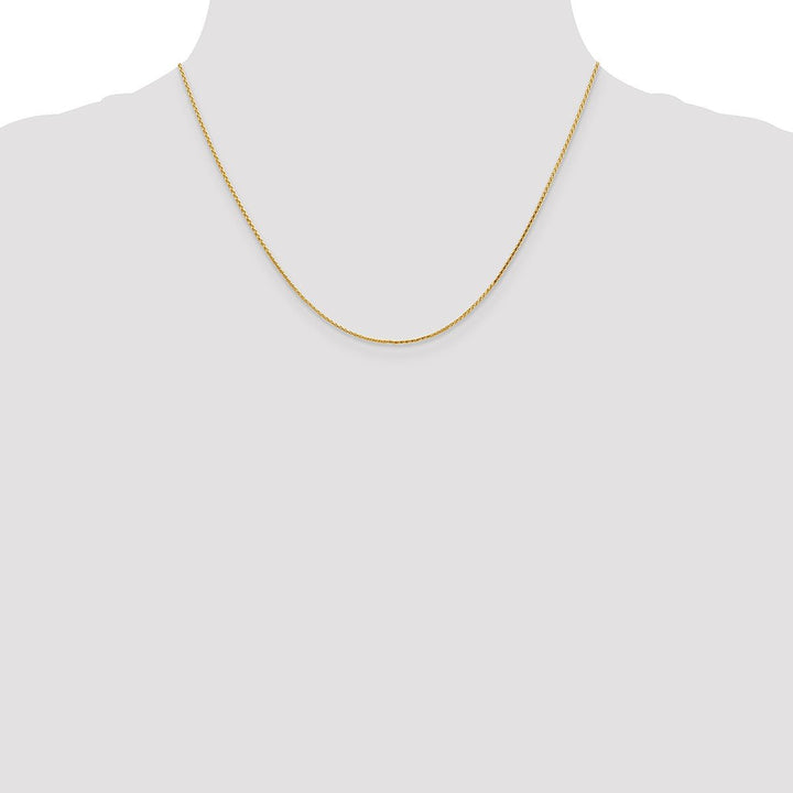 Gold 1mm Spiga (Wheat) Chain, 18" - Chain - Design Jewellers Edmonton
