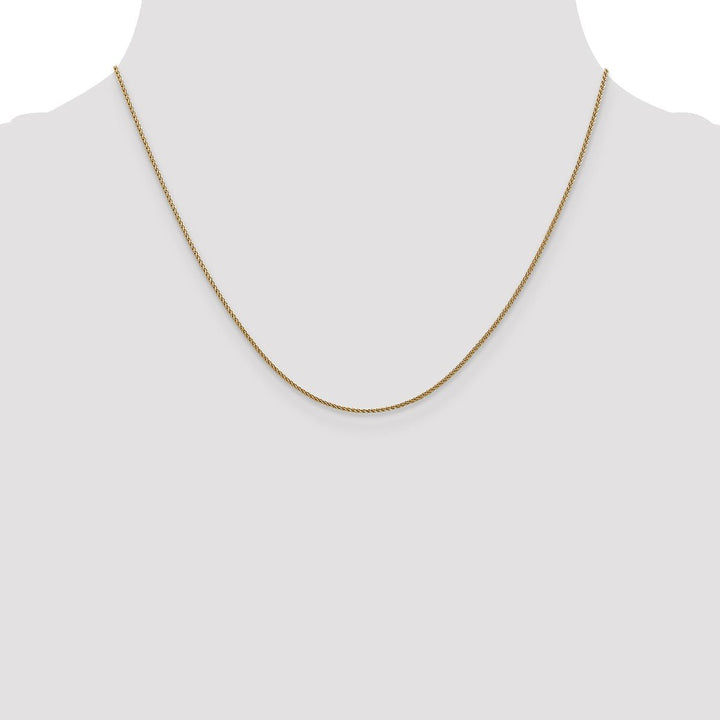 Gold 1mm Spiga (Wheat) Chain, 18" - Chain - Design Jewellers Edmonton