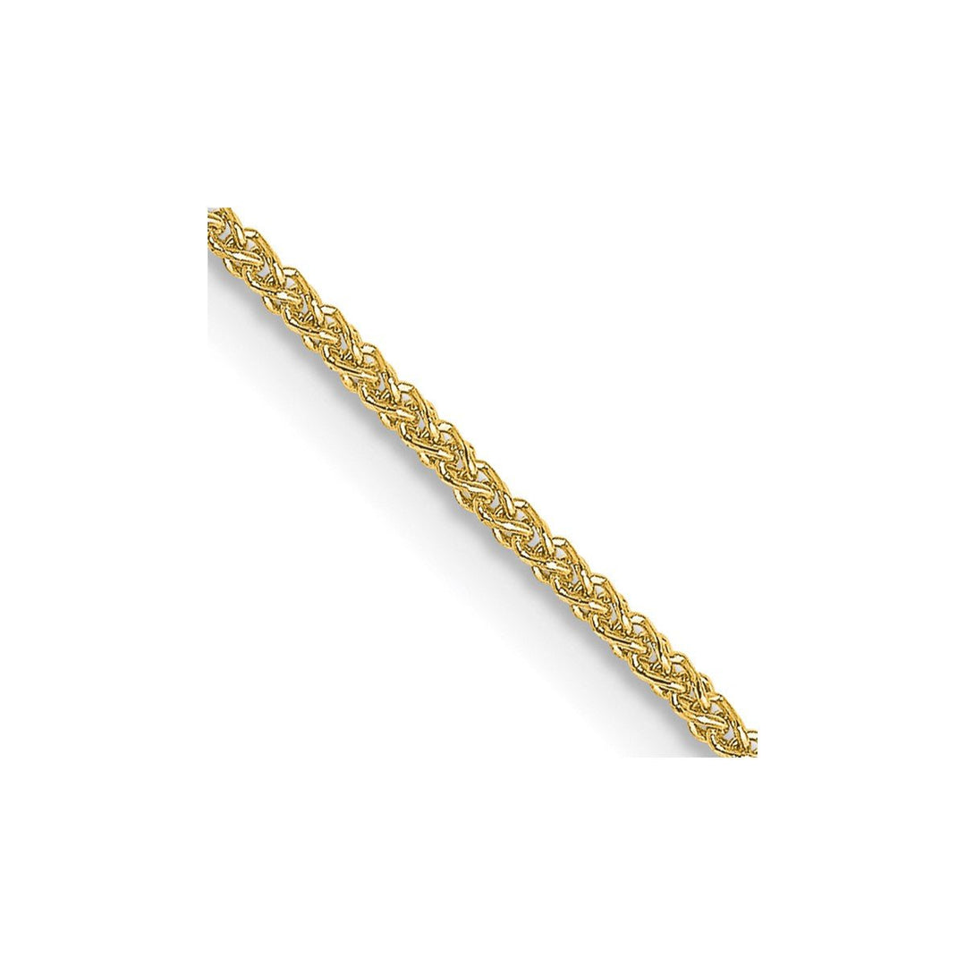 Gold 1mm Spiga (Wheat) Chain, 18"