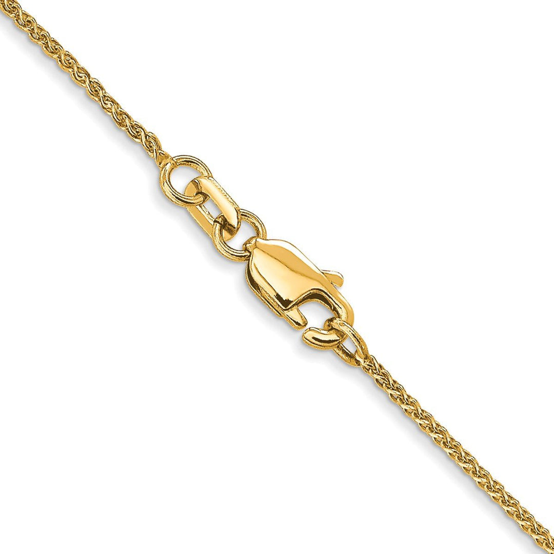 Gold 1mm Spiga (Wheat) Chain, 18