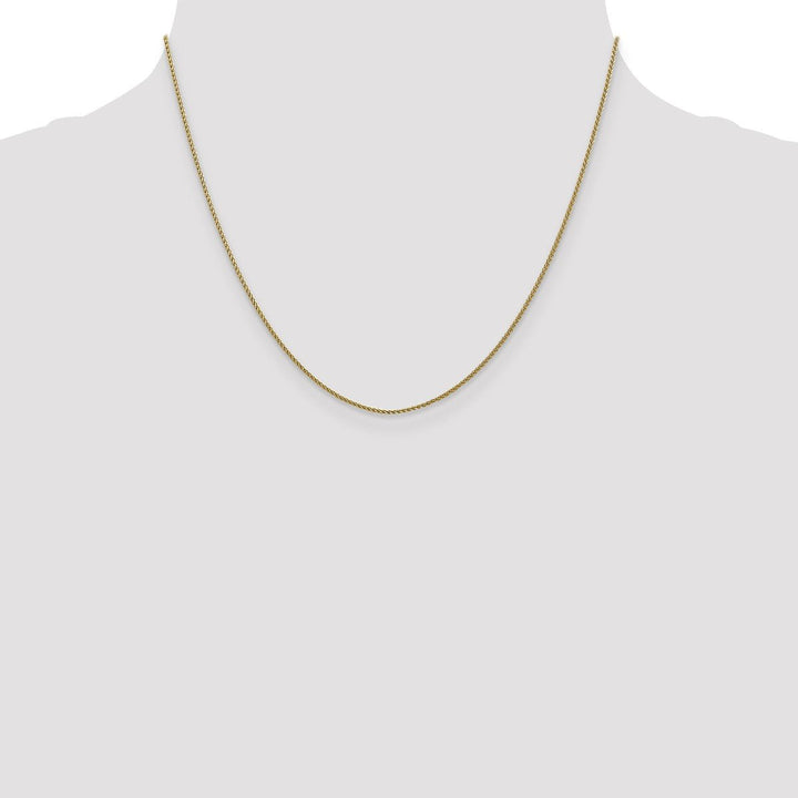 Gold 1mm Spiga (Wheat) Chain, 18" - Chain - Design Jewellers Edmonton