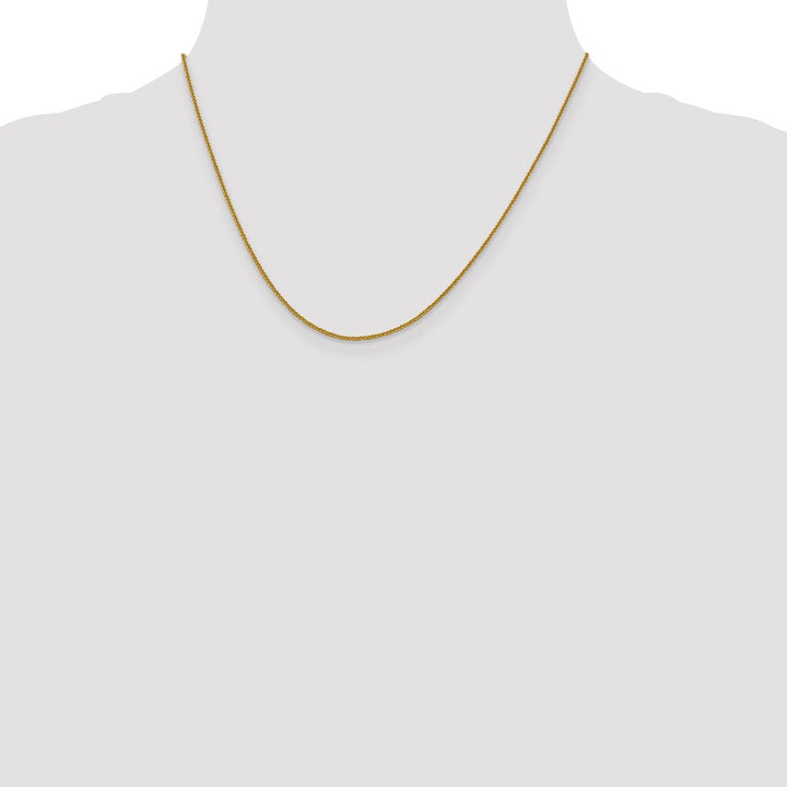 Gold 1mm Spiga (Wheat) Chain, 18" - Chain - Design Jewellers Edmonton