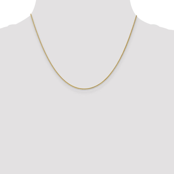 Gold 1mm Spiga (Wheat) Chain, 18" - Chain - Design Jewellers Edmonton