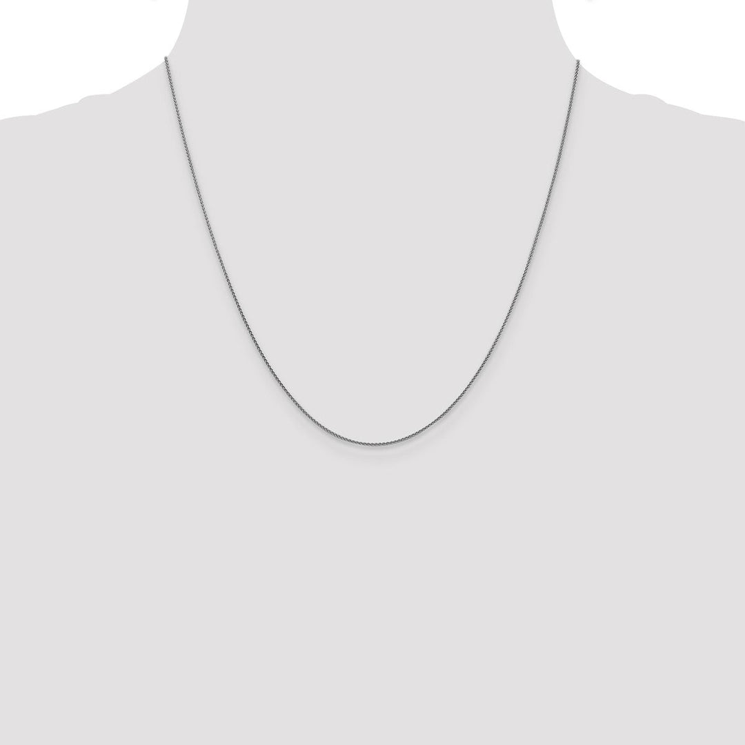 Gold 1mm Spiga (Wheat) Chain, 20