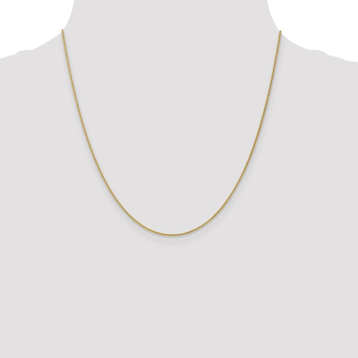 Gold 1mm Spiga (Wheat) Chain, 20" - Chain - Design Jewellers Edmonton
