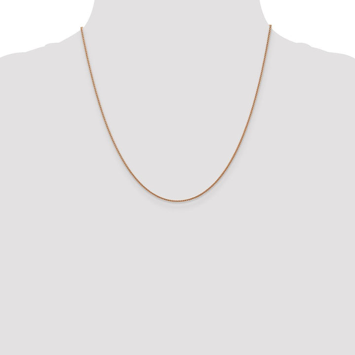 Gold 1mm Spiga (Wheat) Chain, 20" - Chain - Design Jewellers Edmonton