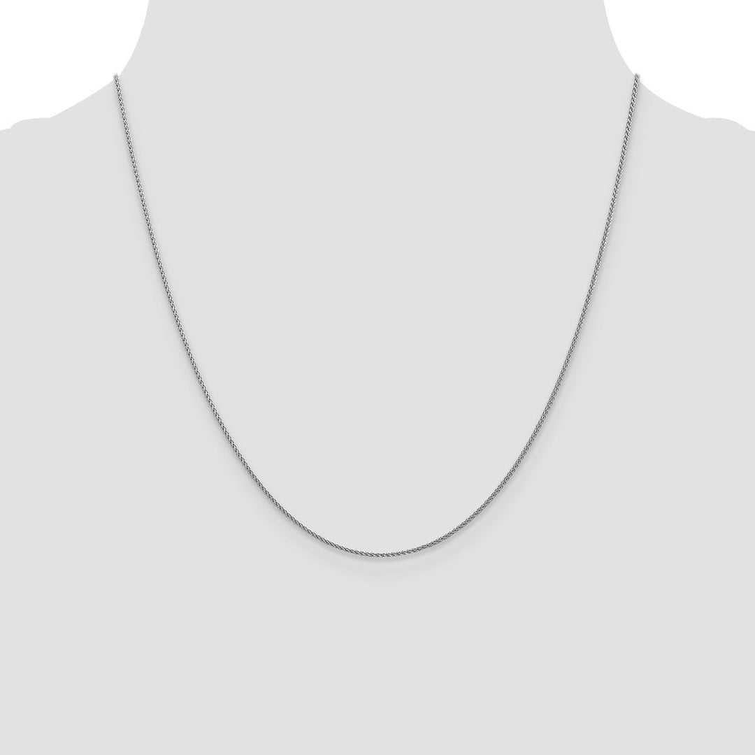 Gold 1mm Spiga (Wheat) Chain, 20