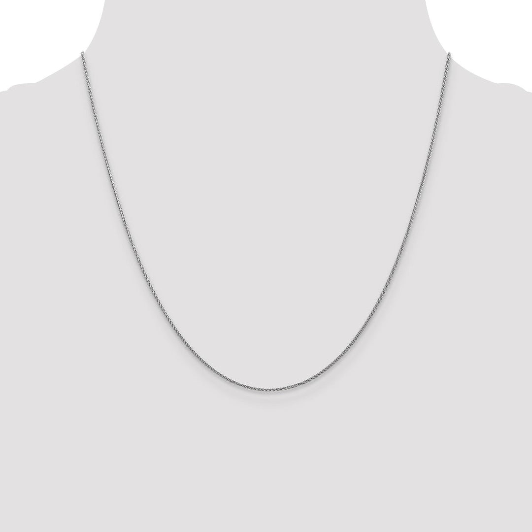 Gold 1mm Spiga (Wheat) Chain, 20