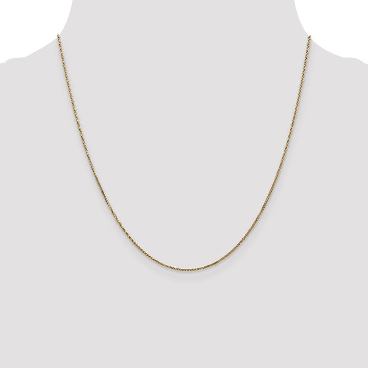 Gold 1mm Spiga (Wheat) Chain, 20" - Chain - Design Jewellers Edmonton