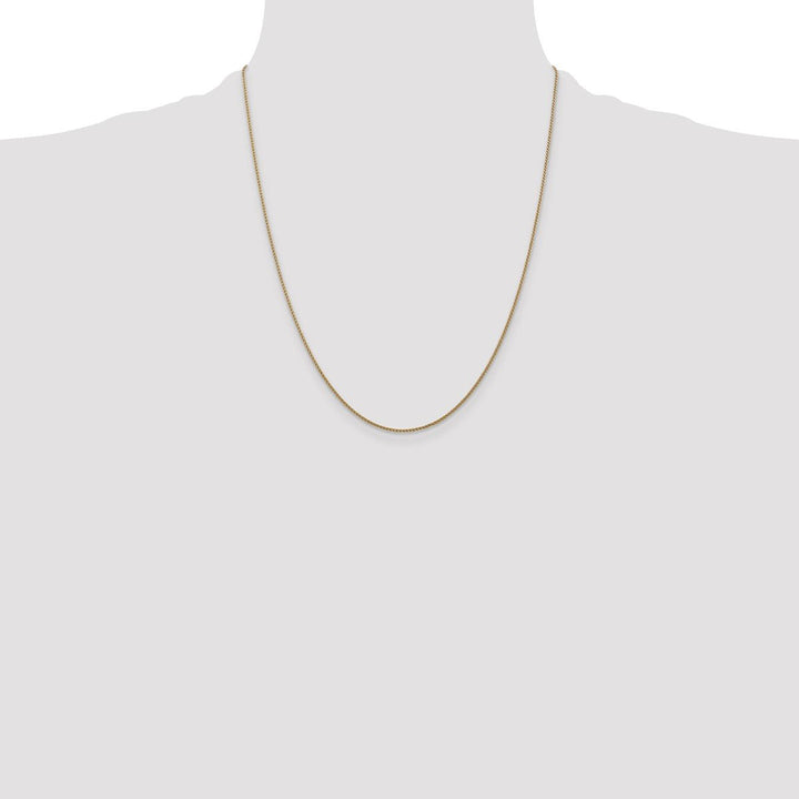 Gold 1mm Spiga (Wheat) Chain, 22" - Chain - Design Jewellers Edmonton