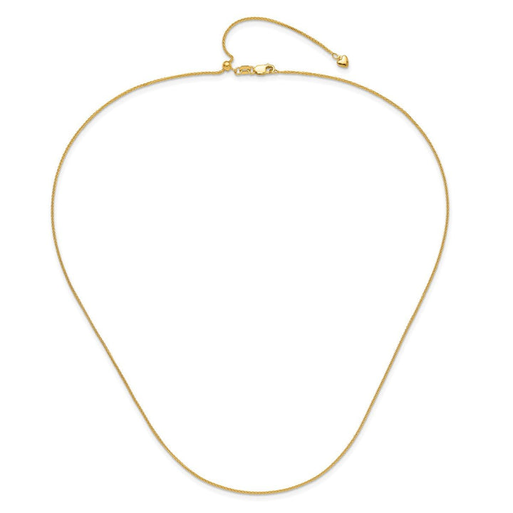 Gold 1mm Spiga (Wheat) Chain, 22" - Chain - Design Jewellers Edmonton