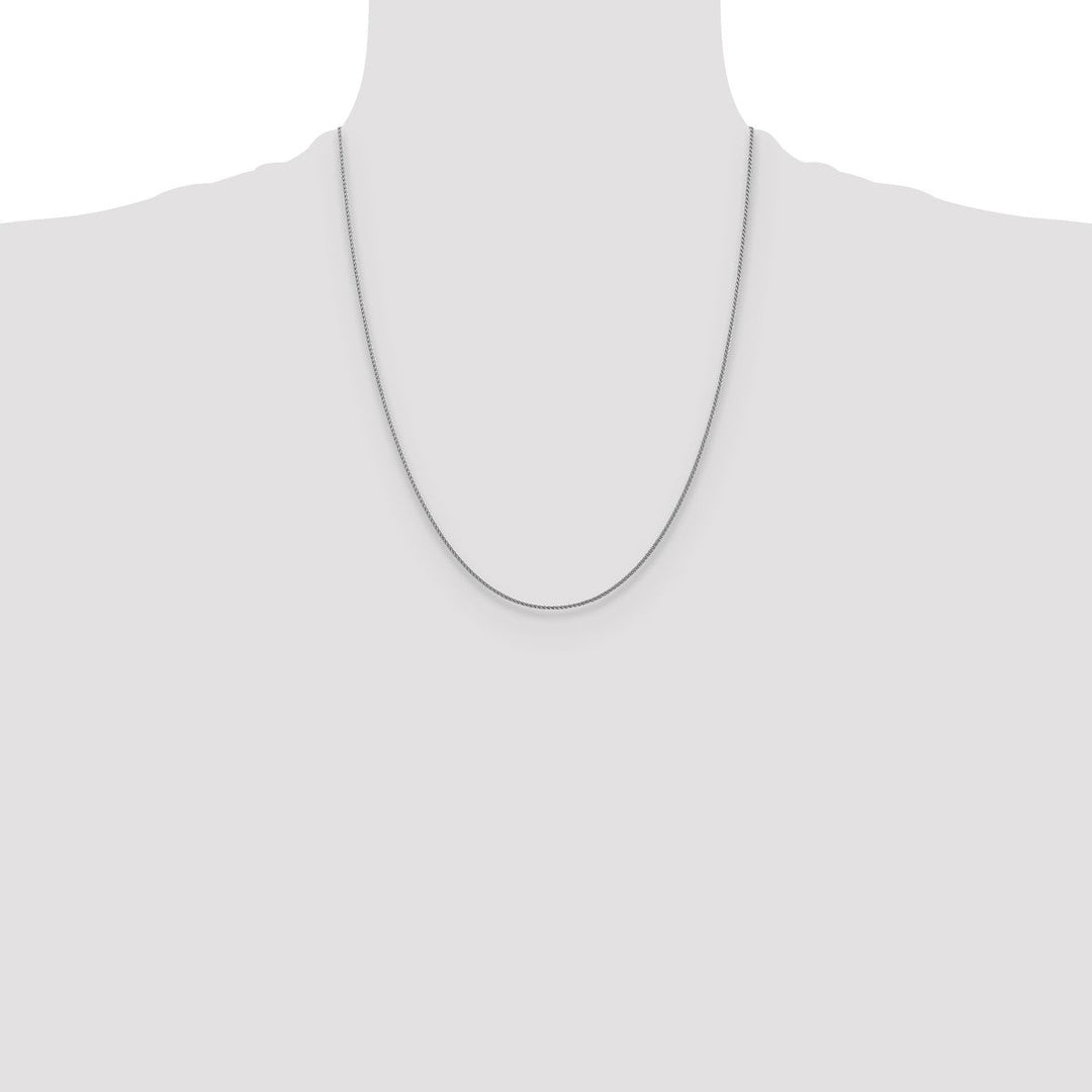 Gold 1mm Spiga (Wheat) Chain, 22