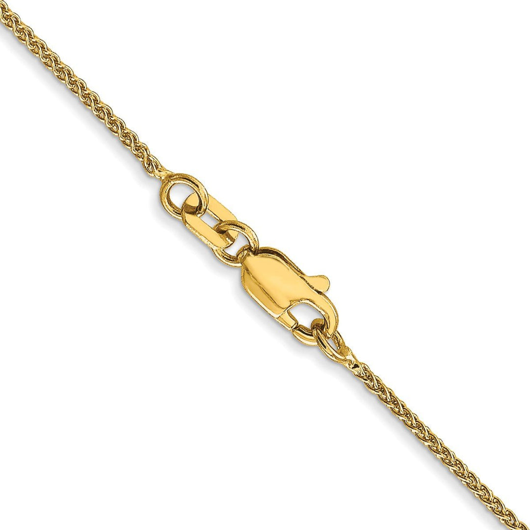 Gold 1mm Spiga (Wheat) Chain, 22
