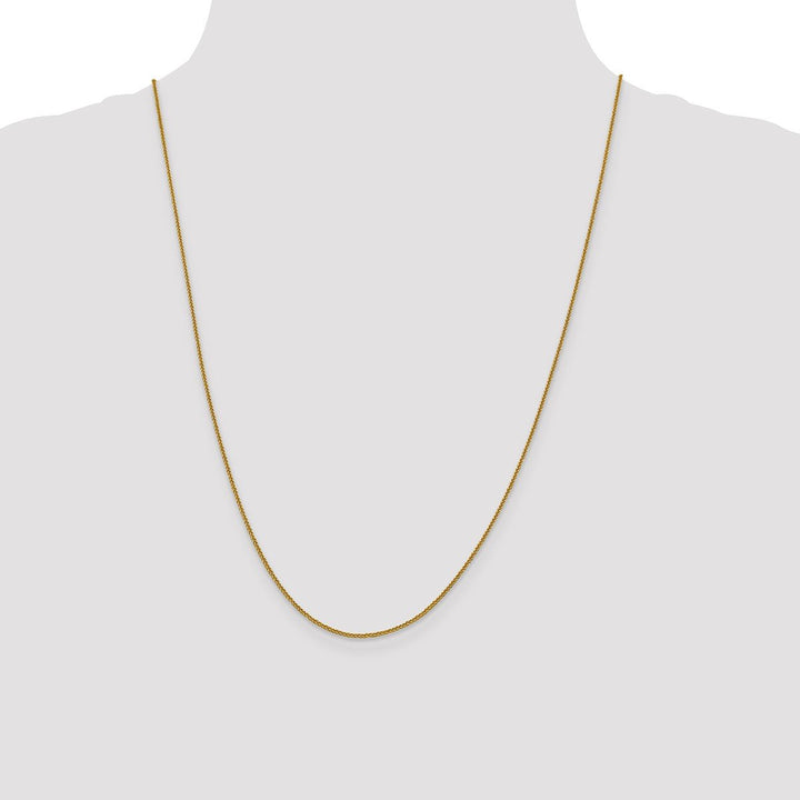 Gold 1mm Spiga (Wheat) Chain, 24" - Chain - Design Jewellers Edmonton