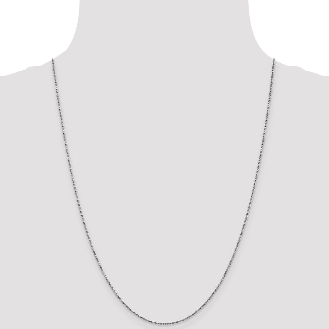 Gold 1mm Spiga (Wheat) Chain, 24
