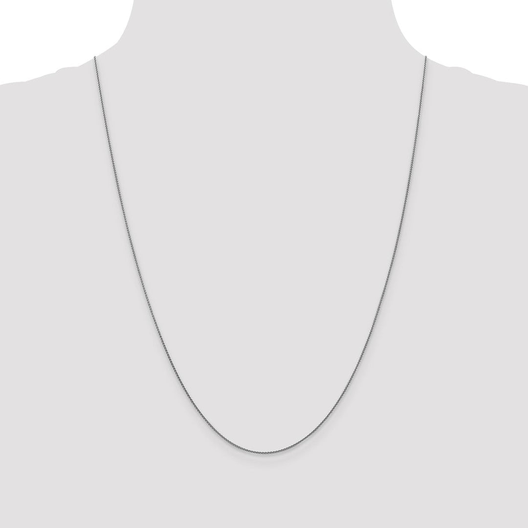 Gold 1mm Spiga (Wheat) Chain, 24