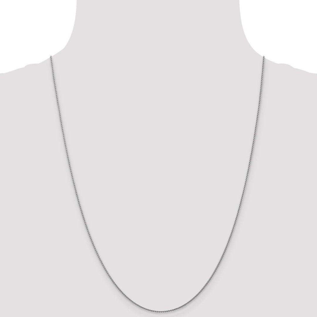 Gold 1mm Spiga (Wheat) Chain, 24