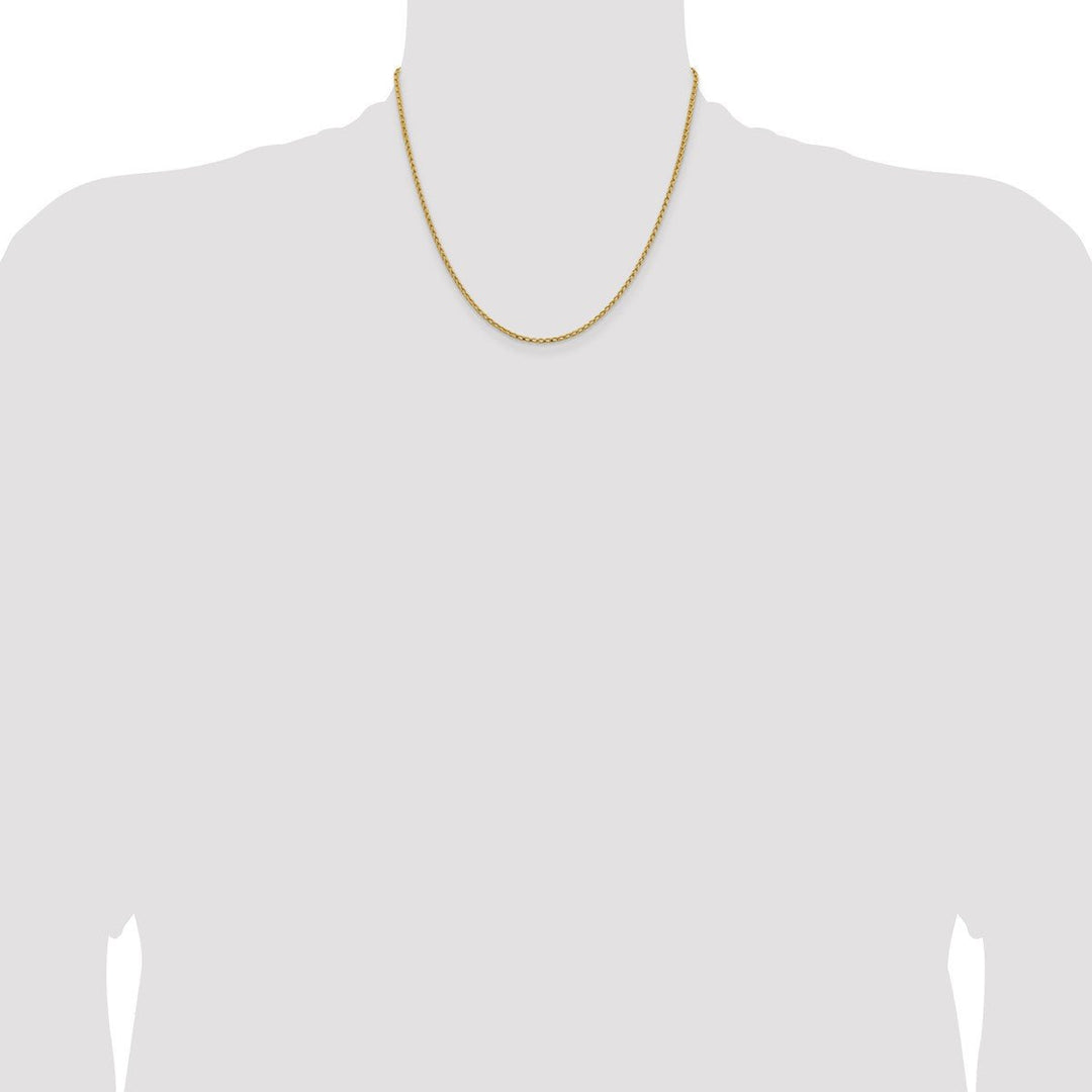 Gold 2.1mm Franco Chain, 18