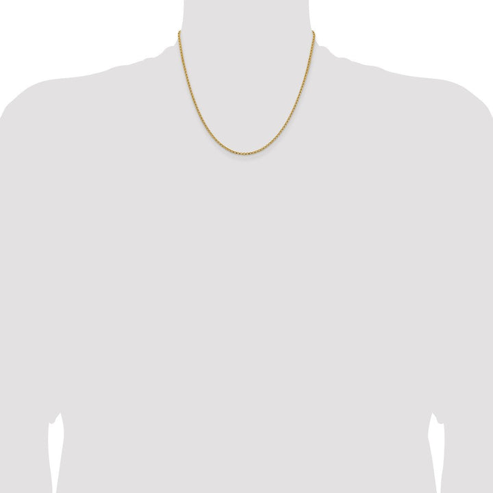 Gold 2.1mm Franco Chain, 18" - Chain - Design Jewellers Edmonton