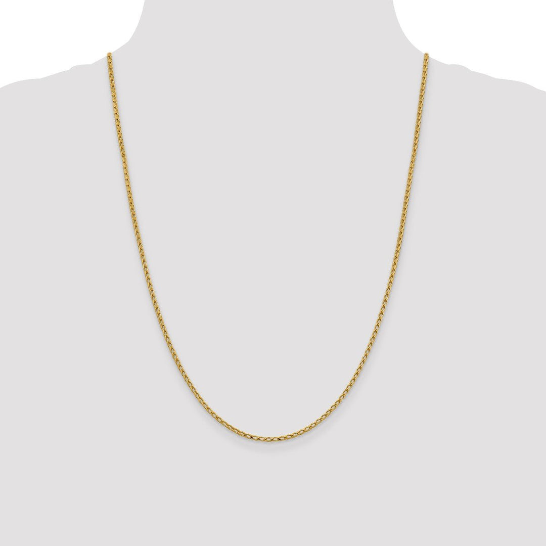 Gold 2.1mm Franco Chain, 24