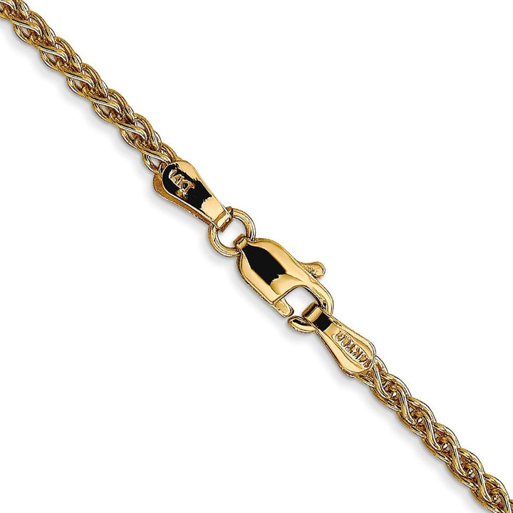 Gold 2.1mm Spiga (Wheat) Chain, 14" - Chain - Design Jewellers Edmonton