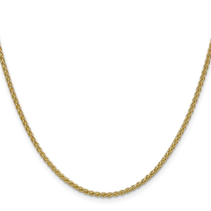 Gold 2.1mm Spiga (Wheat) Chain, 14" - Chain - Design Jewellers Edmonton