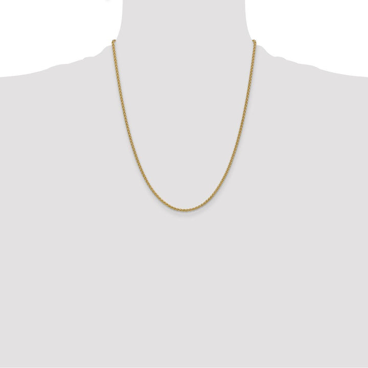 Gold 2.1mm Spiga (Wheat) Chain, 22" - Chain - Design Jewellers Edmonton