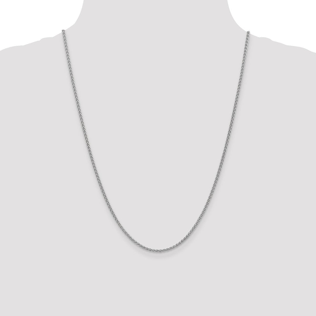 Gold 2.1mm Spiga (Wheat) Chain, 24
