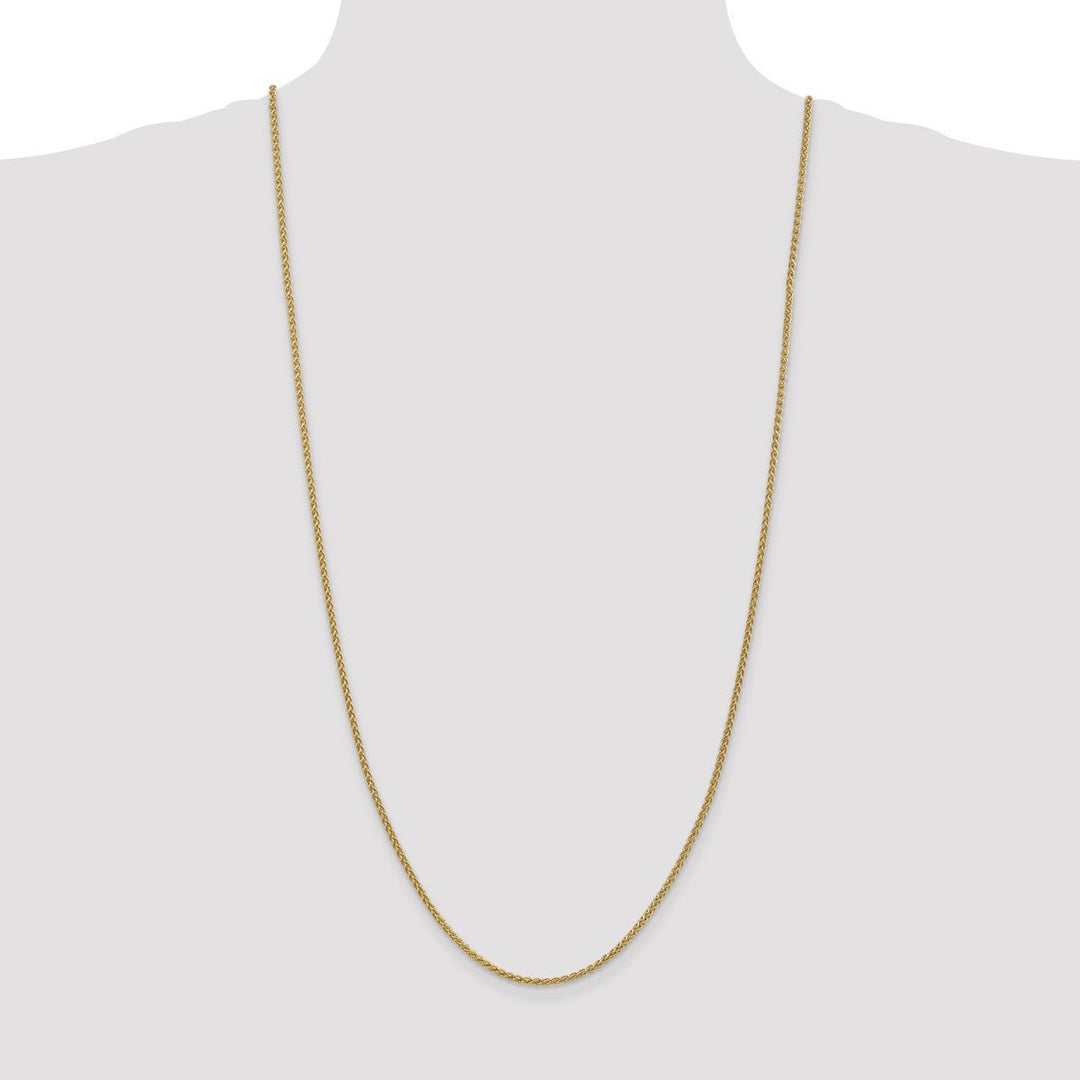 Gold 2.1mm Spiga (Wheat) Chain, 30