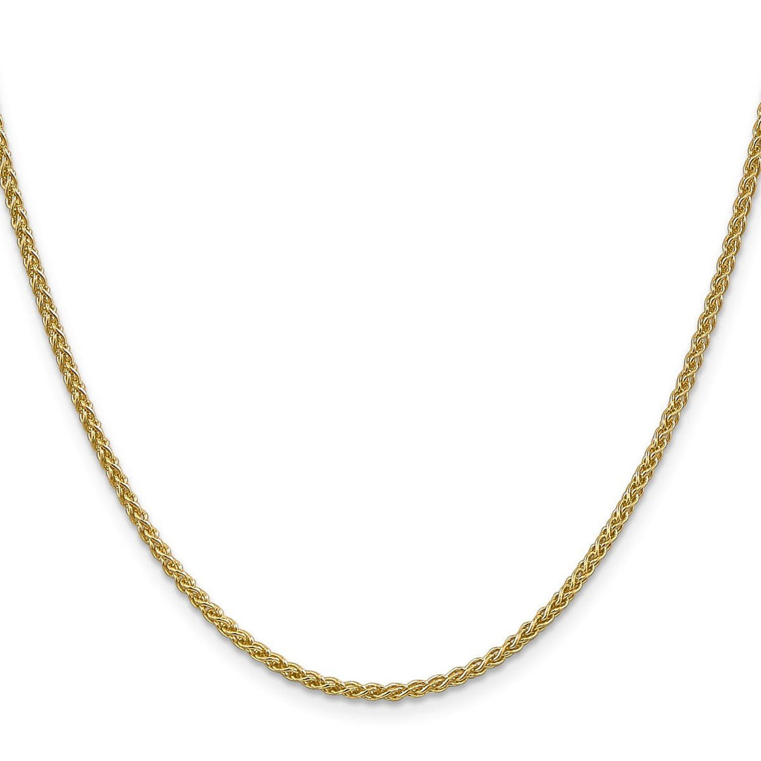 Gold 2.1mm Spiga (Wheat) Chain, 30