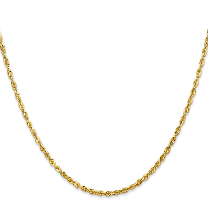 Gold 2.25mm Rope Chain, 1" - Chain - Design Jewellers Edmonton