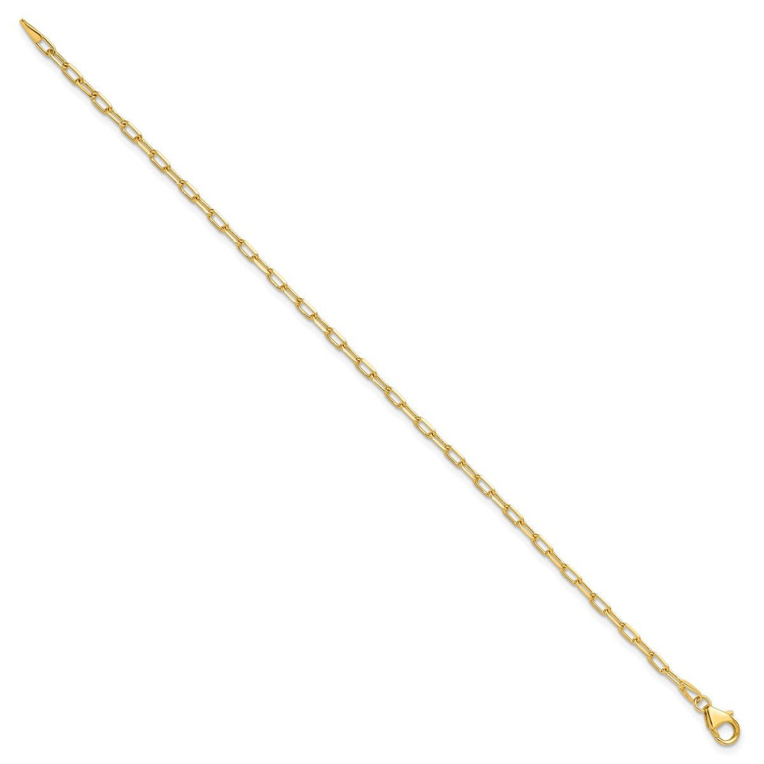 Gold 2.2mm Paperclip Chain, 7