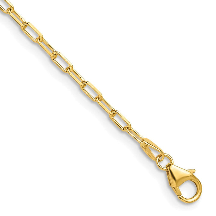 Gold 2.2mm Paperclip Chain, 7" - Chain - Design Jewellers Edmonton