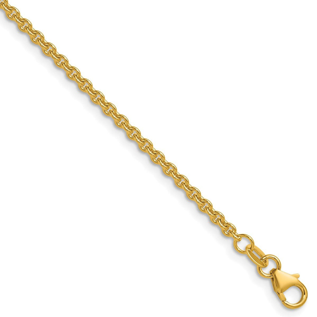 Gold 2.3mm Cable Chain, 22"