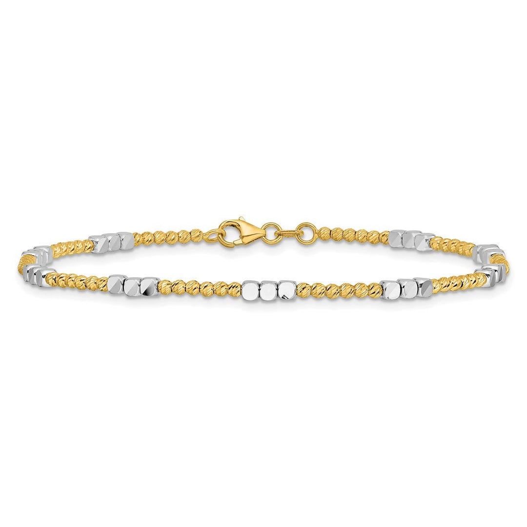 Gold 2.3mm Spiga (Wheat) Bracelet, 7.5