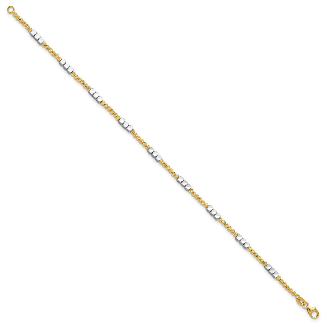 Gold 2.3mm Spiga (Wheat) Bracelet, 7.5