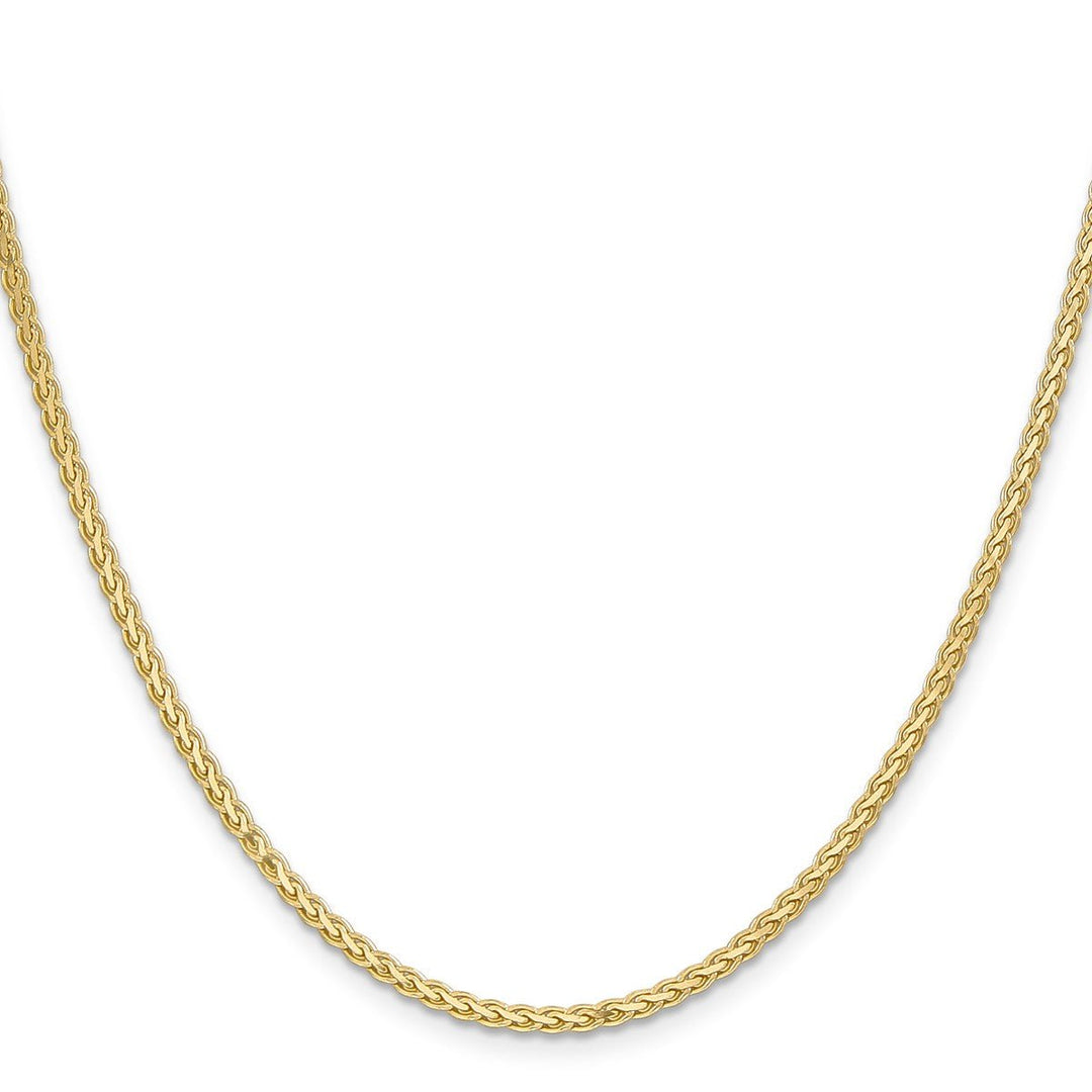 Gold 2.3mm Spiga (Wheat) Chain, 16