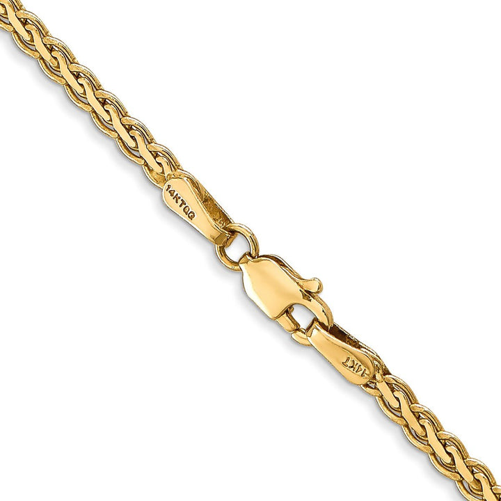 Gold 2.3mm Spiga (Wheat) Chain, 16" - Chain - Design Jewellers Edmonton