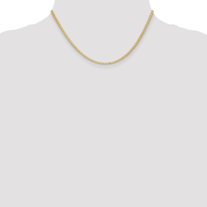 Gold 2.3mm Spiga (Wheat) Chain, 16" - Chain - Design Jewellers Edmonton